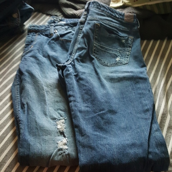 2 pr Worn once AE True Boot Jeans - Picture 1 of 3